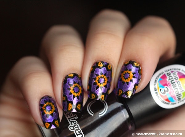 Dance Legend Top Coat Aquarelle в стемпинге