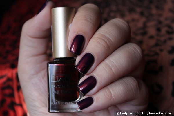Моя осенняя драгоценность - лак Ga-De 807 Black Ruby