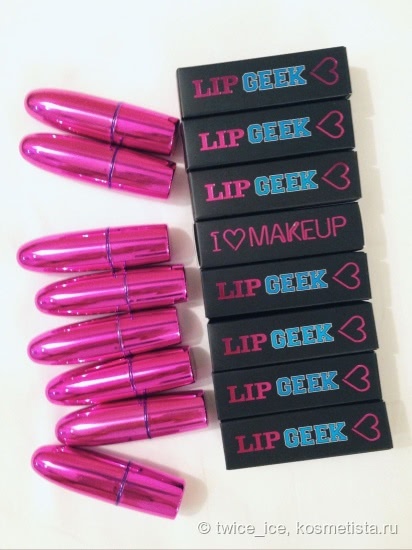 Три помады из серии Lip Geek от I Heart MakeUp MakeUp Revolution