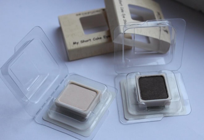 SkinFood My Short Cake Eye Shadow тени в оттенках Swh02 и Sbr03