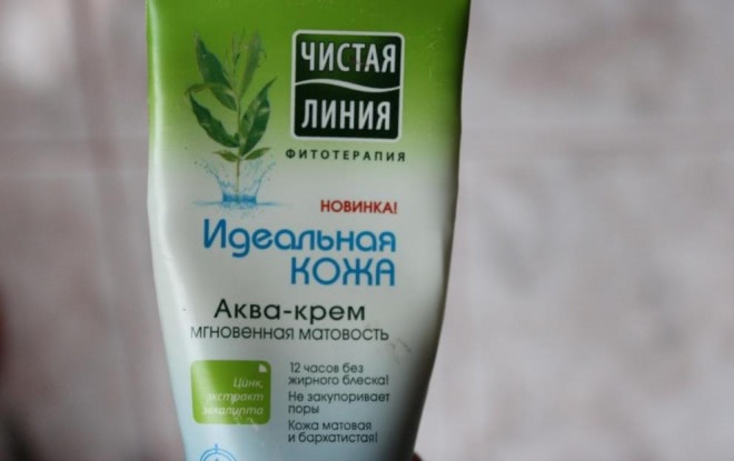 Чистая Линия Фитотерапия Идеальная кожа Аква-крем мгновенная матовость