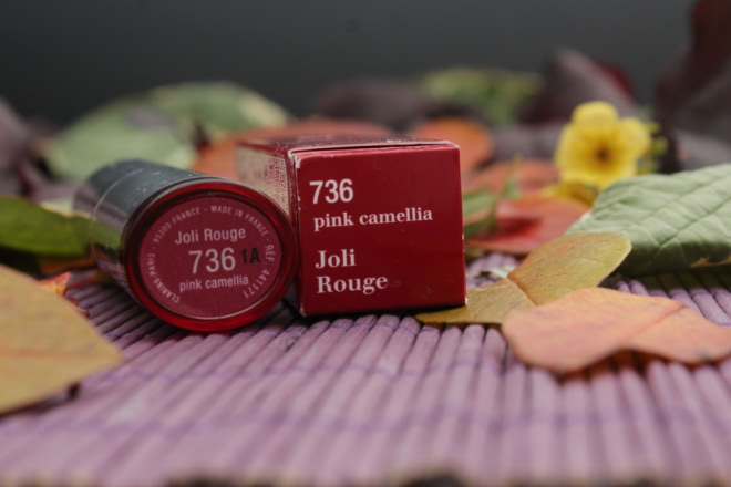 Clarins Joli Rouge №736 Pink Camellia Long-Wearing Moisturizing Lipstick
