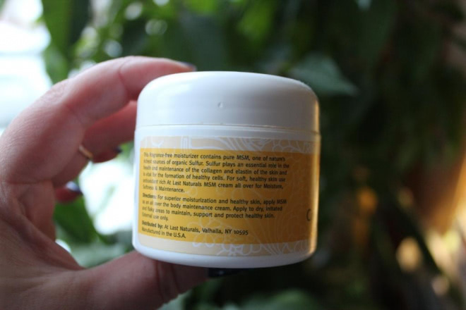 Самый лучший крем от прыщей At Last Naturals MSM Cream Moisturizer with vitamin E with vitamin E Увлажняющий крем МСМ с витамином Е