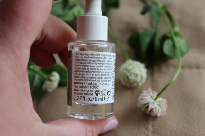 Essence nail art express dry drops Покрытие верхнее для быстрого высыхания лака
