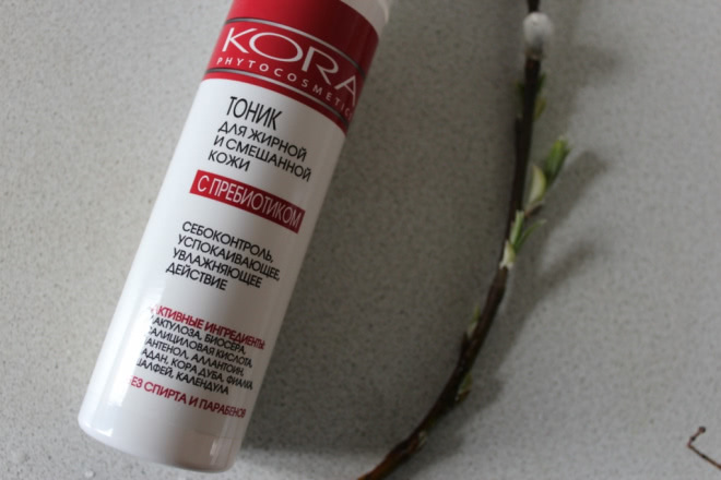 Kora Phytocosmetics Тоник для жирной и смешанной кожи с пребиотиком