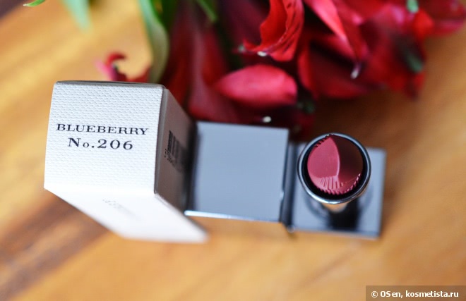 Помада Burberry Lip Mist Natural Sheer Lipstick #206 Blueberry