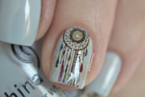 China Glaze Nail Lacquer with hardeners Dashboard Dreamer #82383 & водные наклейки O'diva
