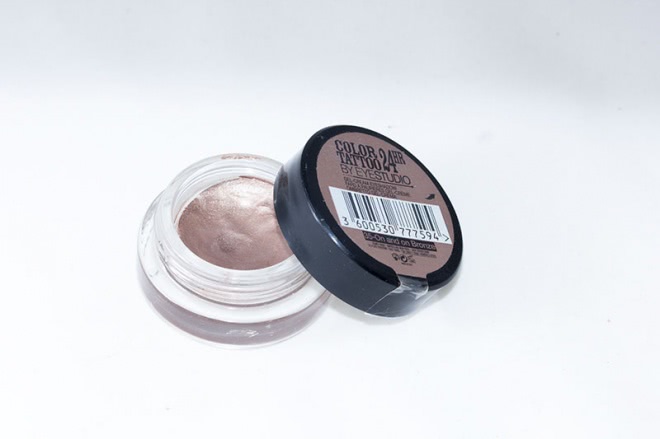 Maybelline Eye Studio Color Tattoo 24HR Gel Cream Shadow - 35 On and On Bronze, 65 Pink Gold, 30 Pomegranate Punk и 45 Infinite White
