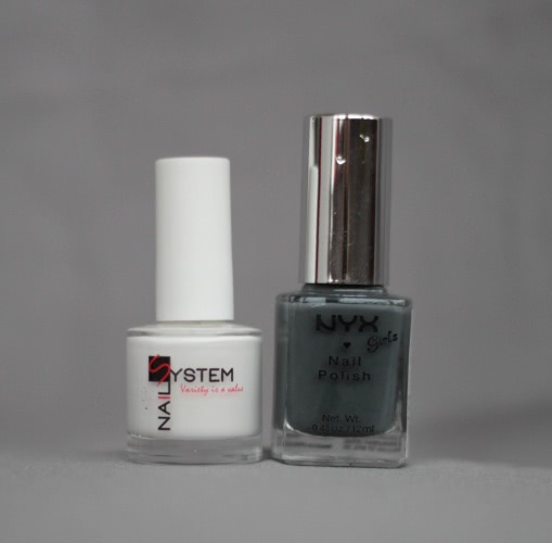Спокойный новогодний маникюр с NYX и Nail System