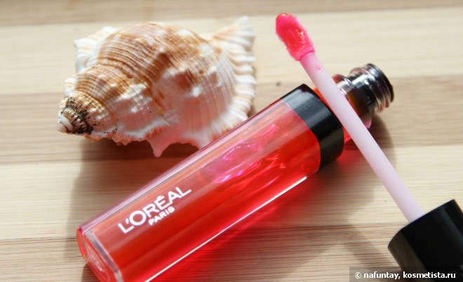 Ароматный и красивый арбузик с Loreal Infaillible Lip Glosses в оттенке 305