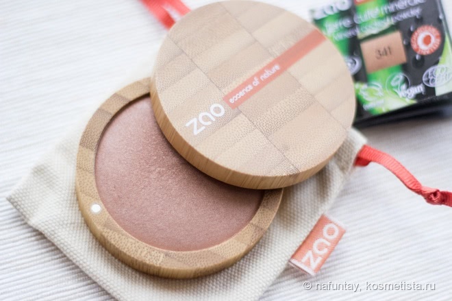 Лучик солнца на моем лице или Zao Make-up Пудра-бронзат в оттенке 341 (Золотистая медь)