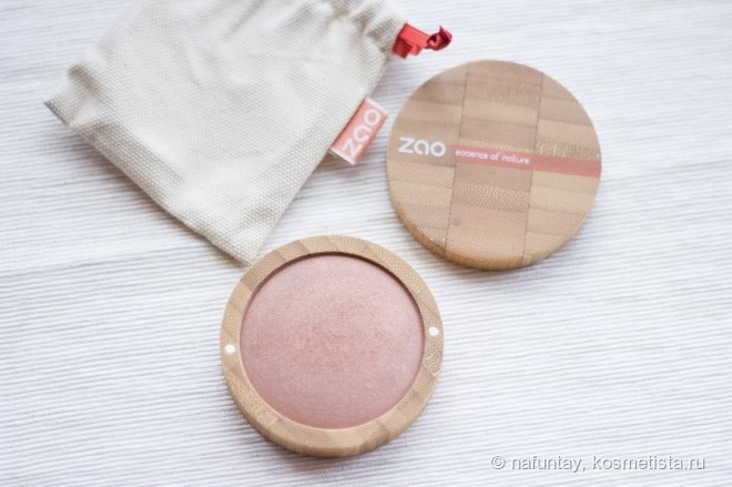 Лучик солнца на моем лице или Zao Make-up Пудра-бронзат в оттенке 341 (Золотистая медь)