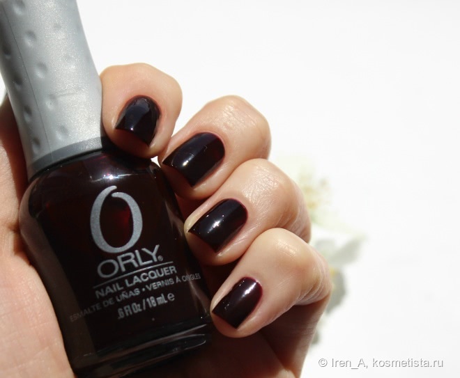 Вишня или терракота? Orly Nail Lacquer Naughty # 40006