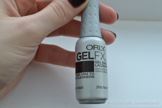 Черный с изюминкой гель-лак Orly GelFx в оттенке Take Him to the Cleaners