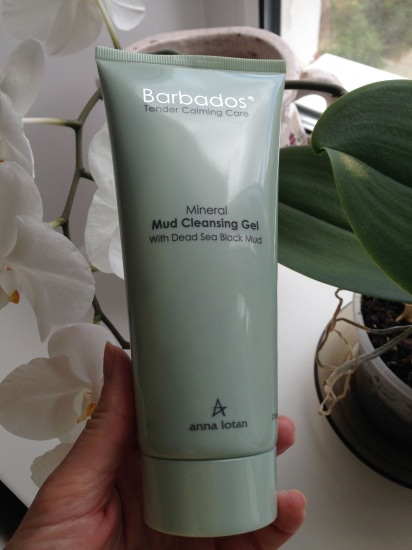 Anna Lotan Mineral Mud Cleansing Gel with Dead Sea Black Mud Barbados Tender Calming Care