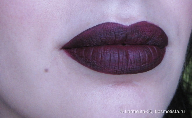 Переспевшая зимняя вишня Inglot HD Lip Tint matte 20