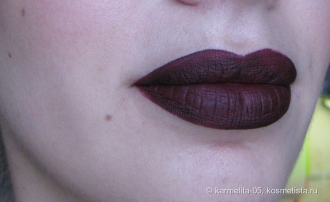 Переспевшая зимняя вишня Inglot HD Lip Tint matte 20