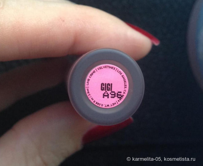 Lime Crime Velvetine в оттенке Gigi
