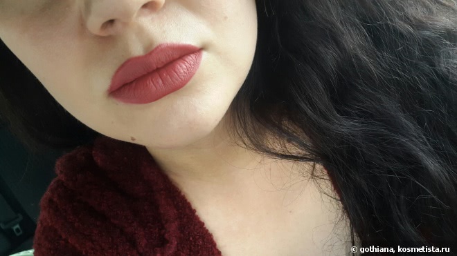 Марсалы ннада? Lime Crime liquid matte lipstick в оттенке Riot