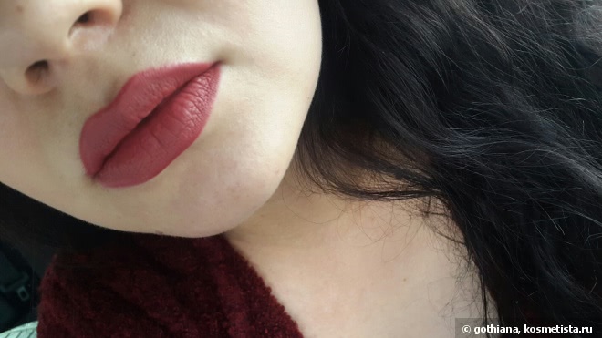 Марсалы ннада? Lime Crime liquid matte lipstick в оттенке Riot