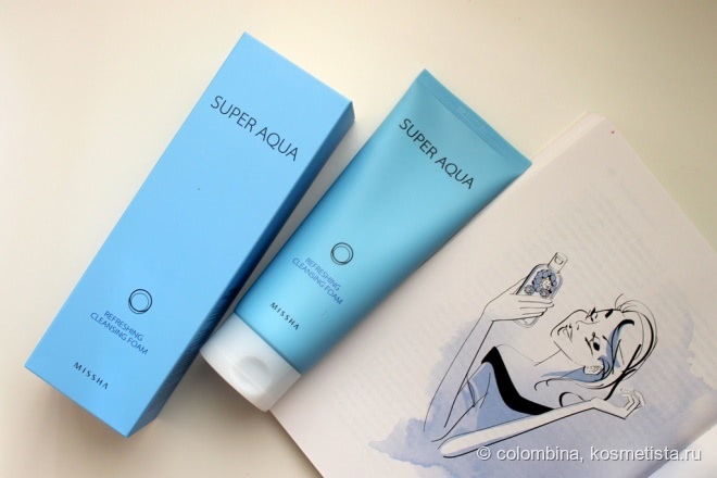 Очищающая пенка и крем для лица Missha Super Aqua
