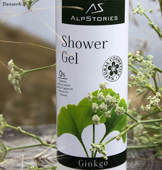Экзотический Гинкго для эластичности кожи: AlpStories Shower gel Ginkgo & Body milk Ginkgo