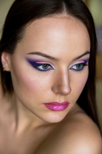 Люблю или ненавижу?! Make-Up Atelier Paris Eyeshadow Palette 5 Fards a Paupieres Rose Violet Nacré № 09