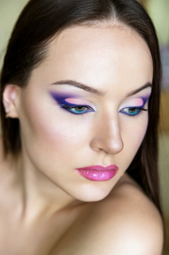 Люблю или ненавижу?! Make-Up Atelier Paris Eyeshadow Palette 5 Fards a Paupieres Rose Violet Nacré № 09
