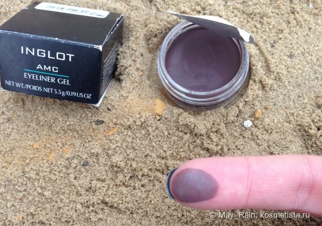 Отличная альтернатива коричневым стрелкам. Inglot eyeliner gel #89
