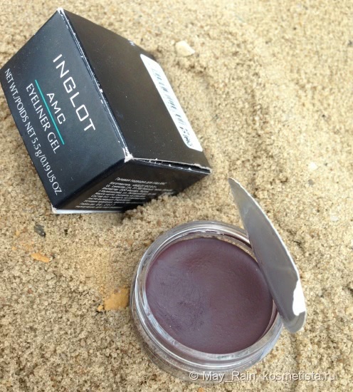 Отличная альтернатива коричневым стрелкам. Inglot eyeliner gel #89
