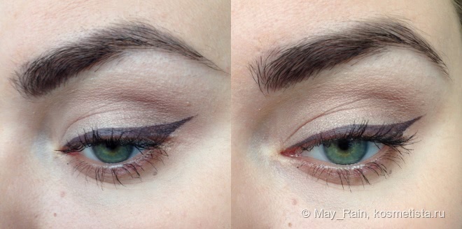 Отличная альтернатива коричневым стрелкам. Inglot eyeliner gel #89
