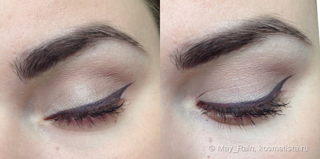 Отличная альтернатива коричневым стрелкам. Inglot eyeliner gel #89