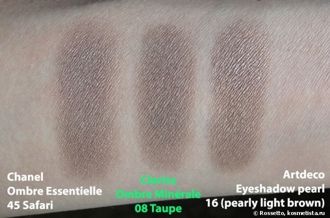 Идеальный спутник ярко-розовых помад - Clarins Ombre Minérale 08 Taupe