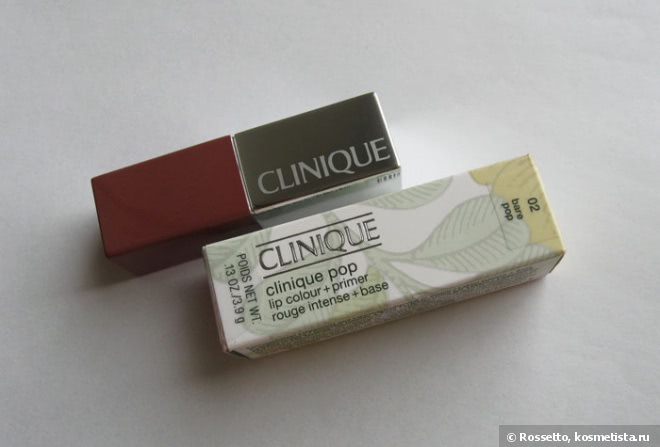 Clinique Pop Lip Colour + Primer 02 Bare Pop