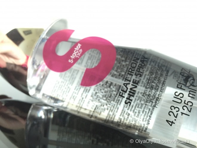 Термозащитный спрей для волос Tigi S-Factor Flat Iron Shine Spray Heat Defender