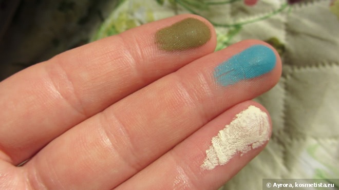 Бирюзовое настроение с тенями Just Eye Shadow # 290, Just Eye Shadow #784, Jeans Eye Shadow #731