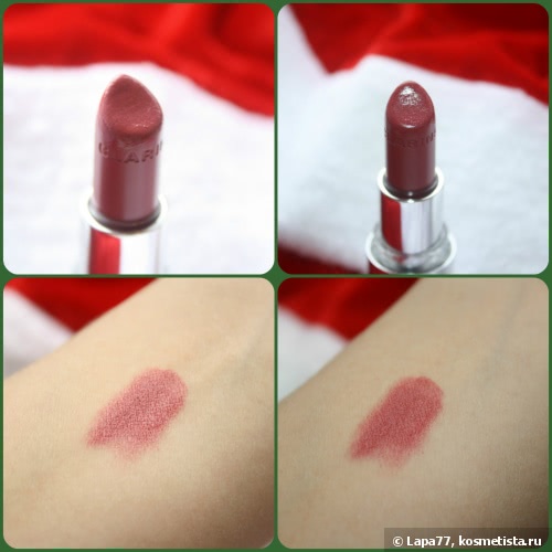 Новый год с Clarins Joli Rouge Long Wearing Moisturizing Lipstick 732 *Grenadine*