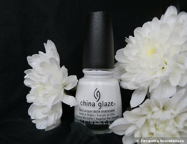 China Glaze Nail Lacquer With Hardeners 023 White On White