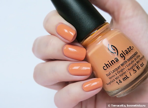 China Glaze Nail Lacquer With Hardeners 868 Peachy Keen