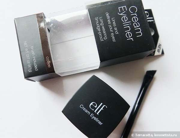 Кремовая бюджетная подводка E.l.f. Studio Cream Eyeliner Coffee