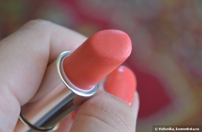 Мой первый коралл Givenchy Rouge Interdit Shine № 11 coral shine