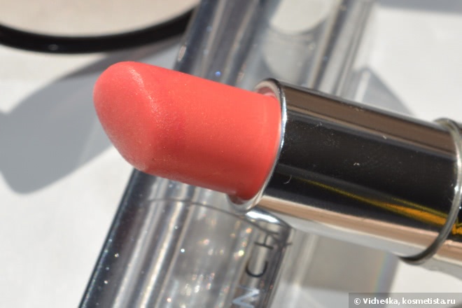 Мой первый коралл Givenchy Rouge Interdit Shine № 11 coral shine