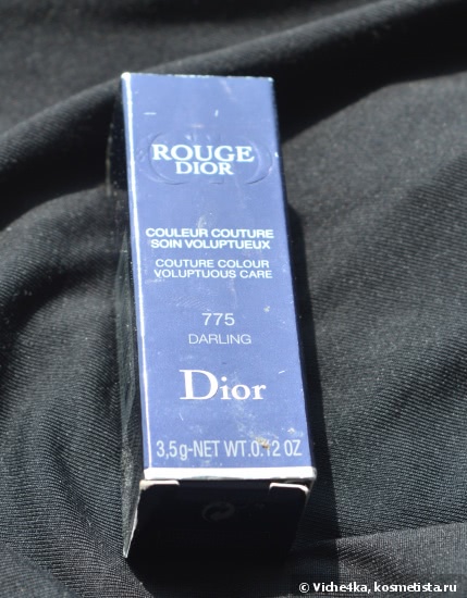 Моя первая яркая помада Dior Rouge Dior Couture Color Voluptuous Care Lipstick № 775 Darling
