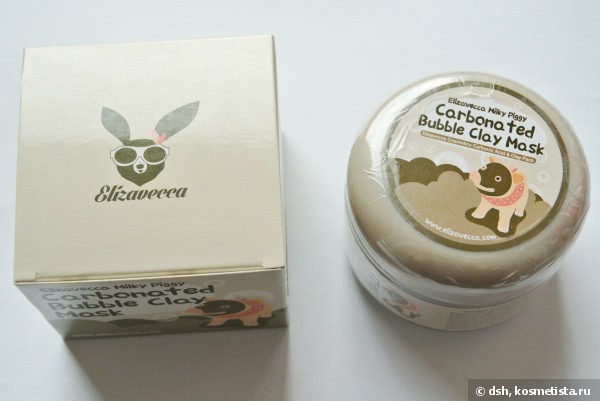 Глиняно-пузырьковая маска для лица Elizavecca Milky Piggy Carbonated Bubble Clay Mask