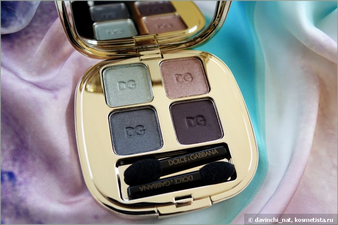 Охлажденный мятный коктейль. Dolce&Gabbana The Eyeshadow Smooth Eye Colour Quad #155 Fabulous