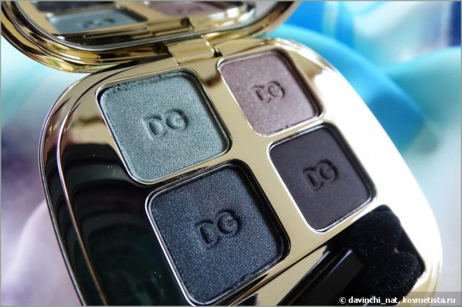 Охлажденный мятный коктейль. Dolce&Gabbana The Eyeshadow Smooth Eye Colour Quad #155 Fabulous