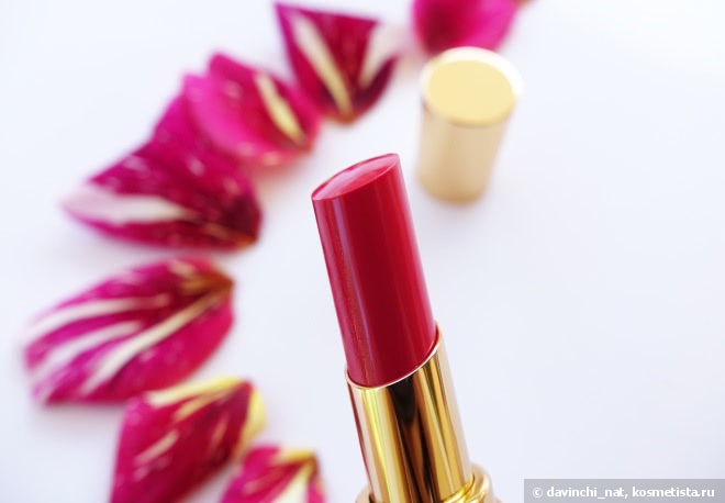 Розовая фуксия Yves Saint Laurent Rouge Volupte Shine Luscious Texture Aqua Shine Effect #28 Rose Intime