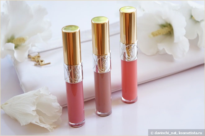 Yves Saint Laurent Gloss Volupte Extreme Shine Soft & Light Texture #19, Rose Orfevre, #20, Nude Carat, #203, Corail Gandoura