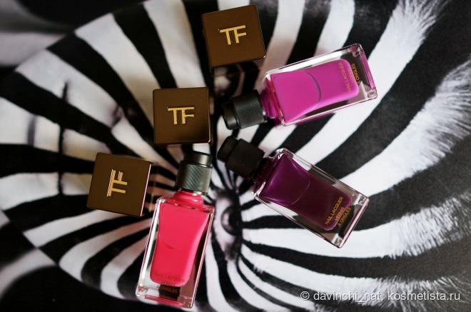 Tom Ford Nail Lacquer 06 Indian Pink, 08 African Violet, 10 Viper