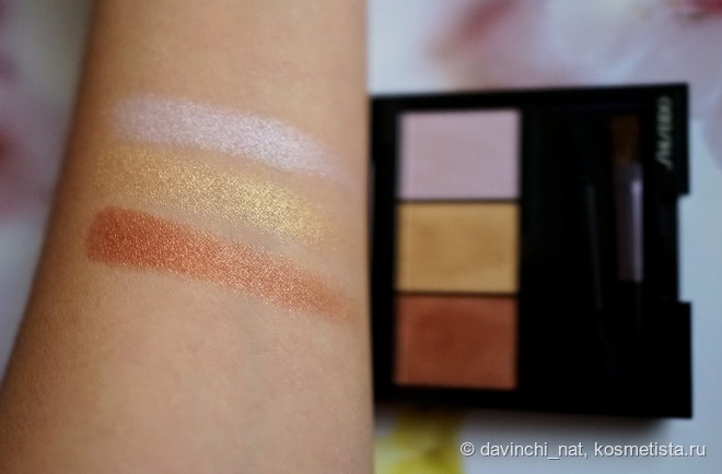 Особый подход. Особое настроение. Shiseido Luminizing Satin Eye Color Trio BR 214 Into the Woods